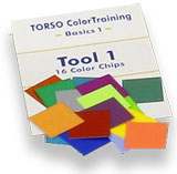 Farbchips zu einer Übung im TORSO ColorTraining