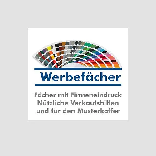 Werbefächer - personalisierte Farbfächer