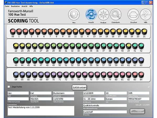 Munsell FM100 Software