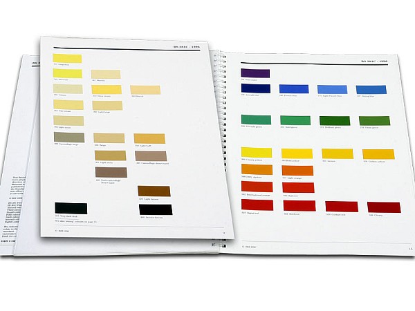 BS 381C British Standard Farben