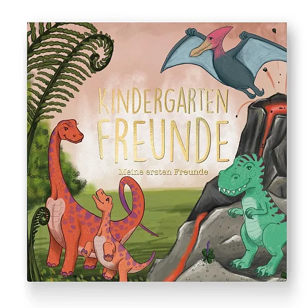 Kindergarten Freundebuch Dinos