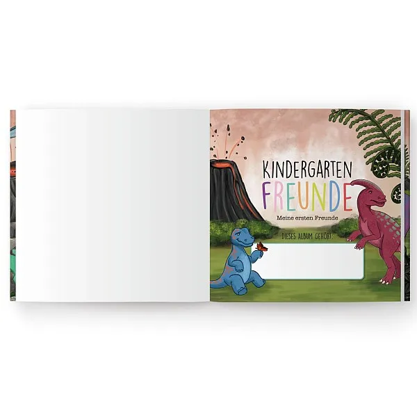 Kindergarten Freundebuch Dinos