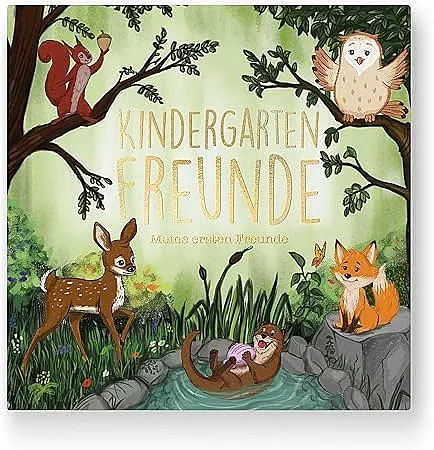 Kindergarten Freundebuch Waldtiere