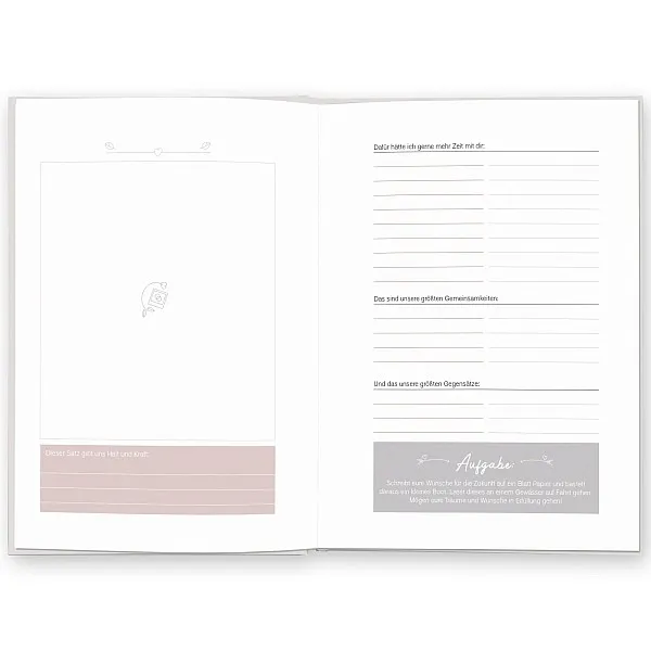 Hochzeitstag Tagebuch