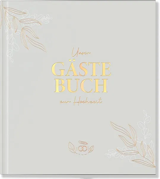 LEAF & GOLD Gästebuch Hochzeit