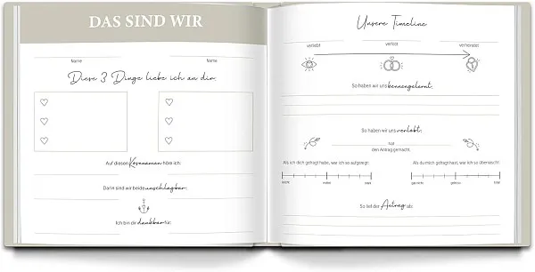 LEAF & GOLD Gästebuch Hochzeit