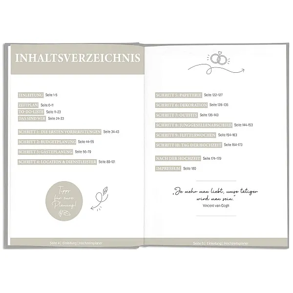 LEAF & GOLD Hochzeitsplaner