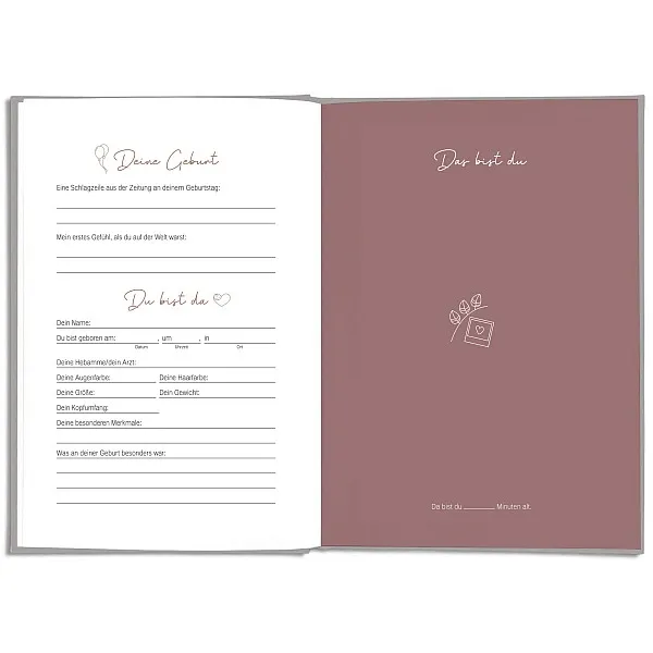 LEAF & GOLD Dein erstes Jahr Babybuch