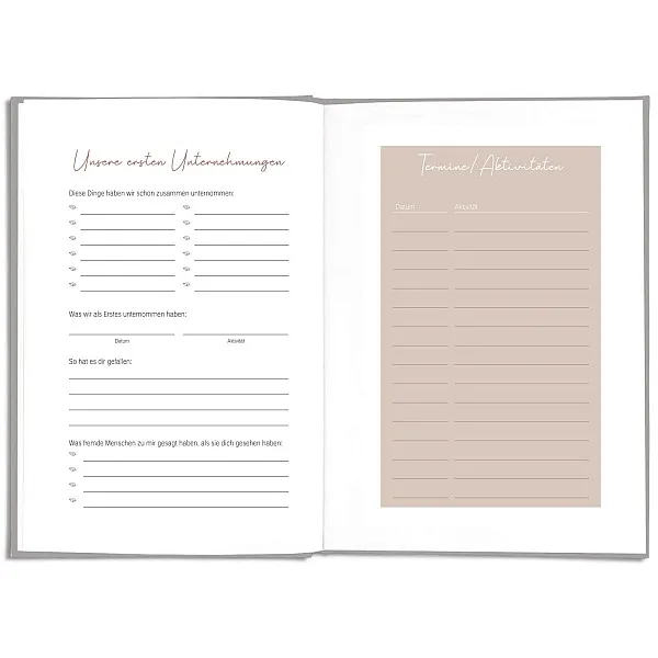 LEAF & GOLD Dein erstes Jahr Babybuch