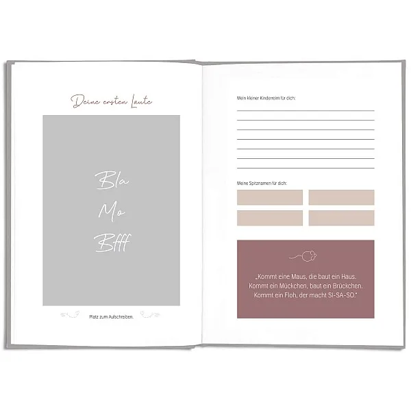 LEAF & GOLD Dein erstes Jahr Babybuch