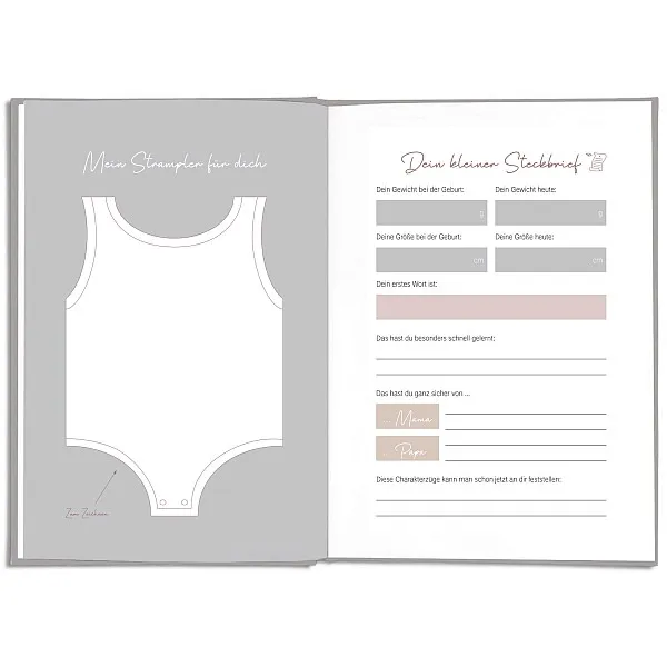 LEAF & GOLD Dein erstes Jahr Babybuch