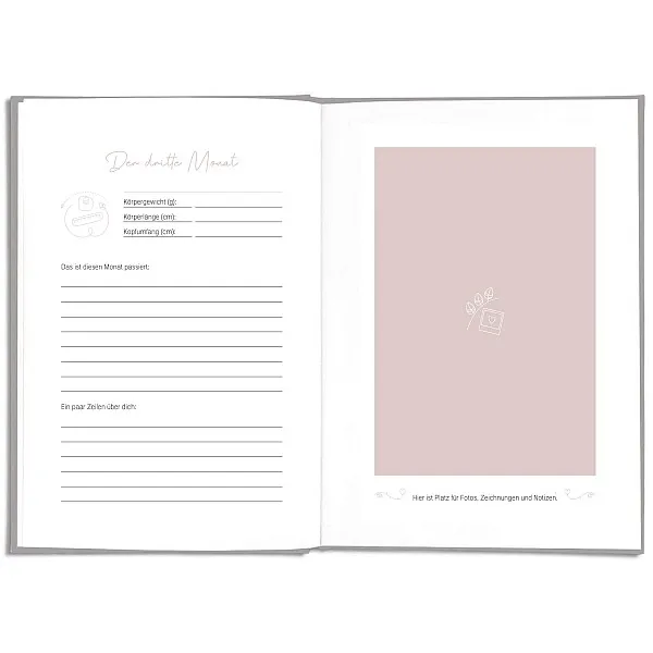 LEAF & GOLD Dein erstes Jahr Babybuch