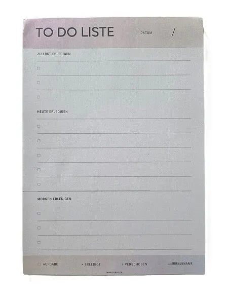 Notizblock - TO DO LISTE