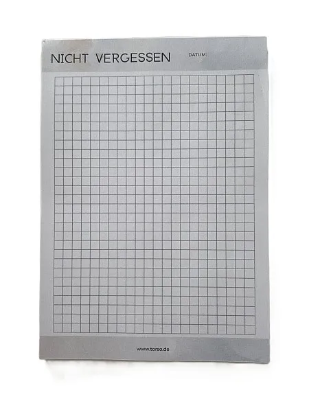Notizblock NICHT VERGESSEN