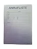 Notizblock Anrufliste