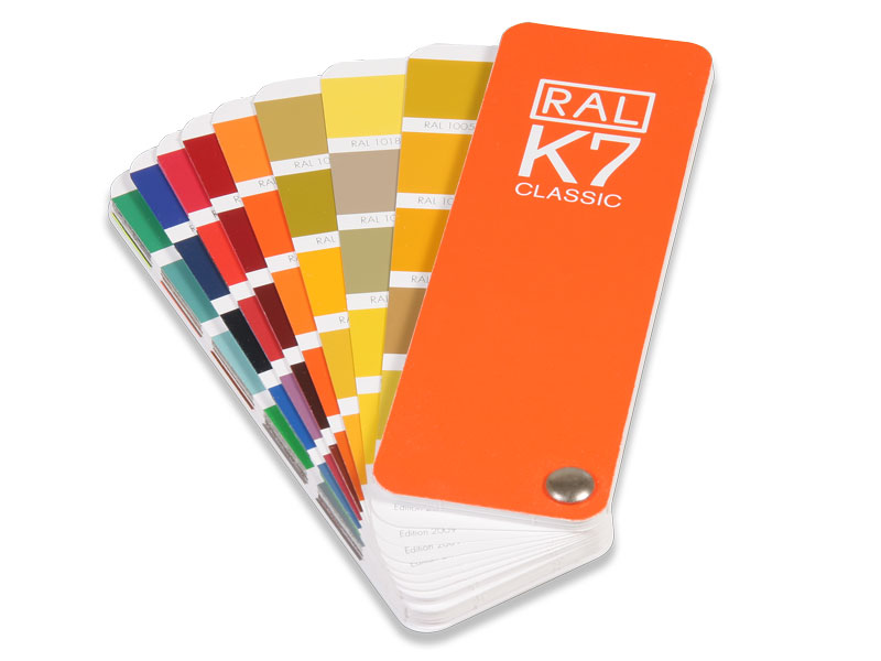 RAL K7 mazzetta colori, 216 colori lucidi, 8 lingue