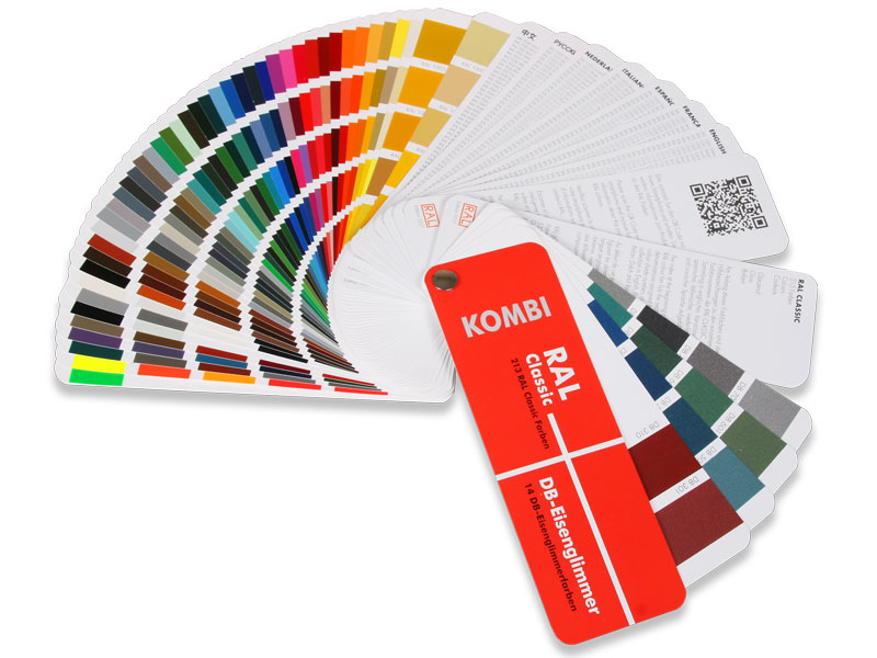 COMBI-Color Fan - RAL K7 with 14 DB Iron Mica colors