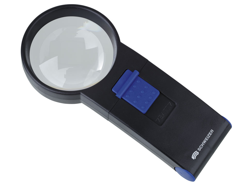 Luminous hand-held magnifier Basic-Line 6x