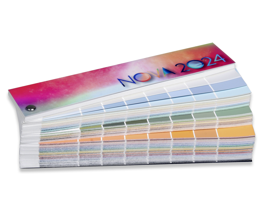 Color Fan System NOVA 2024 with 2024 shades in 4 groups