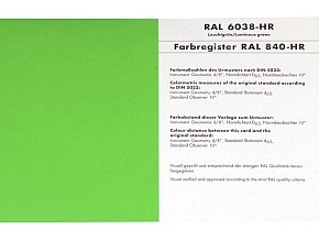 RAL 840-HR Einzelfarbkarte