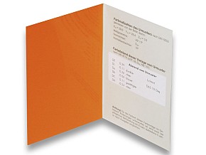 RAL 840-HR single color cards