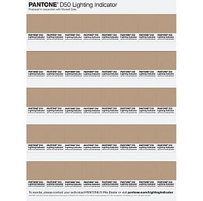Pantone Metameriekarte D50