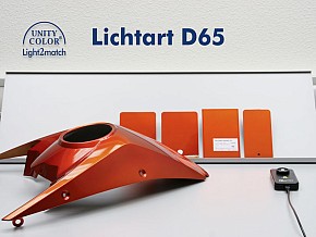 Light2match X-III: Lightsources D65, TL84, A