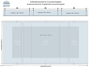 Aufhängerahmen für UC-Deckenleuchten