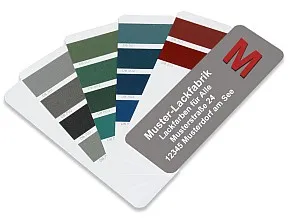 DB Iron Mica color fan with company logo