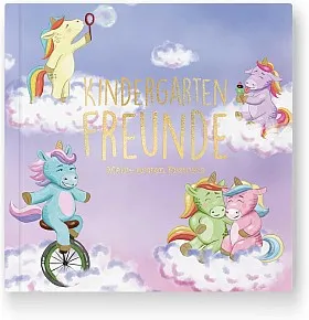Kindergarten Freundebuch Einhorn